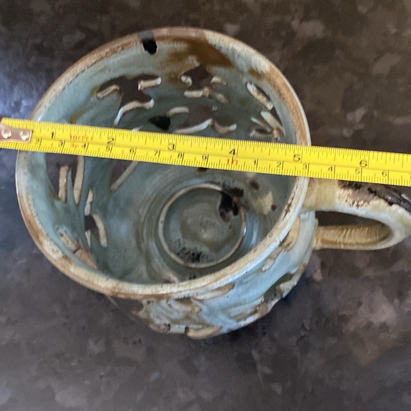 Vintage studio art pottery candleholder - Picture 7 of 7